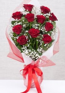 11 kırmızı gülden buket çiçeği  Van 14 şubat sevgililer günü çiçek 