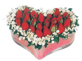  Van çiçekçi telefonları  mika kalpte kirmizi güller 9 